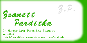 zsanett parditka business card